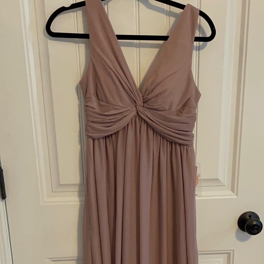 Mauve Birdy Grey Bridesmaids Dress